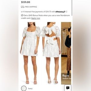 White mini bridal engagement party dress